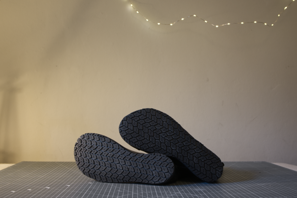 Bottom view. Chunky sole ready for stomping!